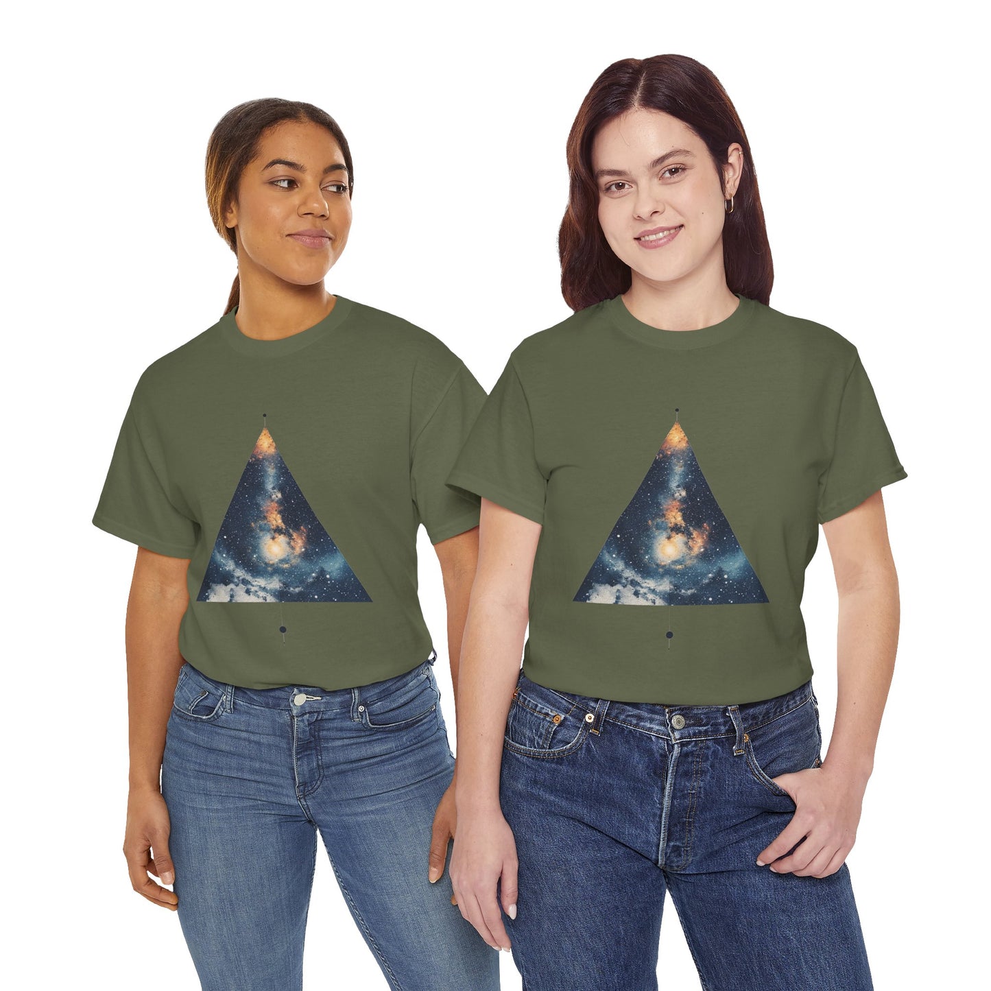 Triangle Nebula Graphic Space Art Tee Shirt *Multiple Colors*