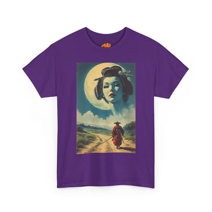 Travelling Samurai w/Moon Geisha Woman T-Shirt