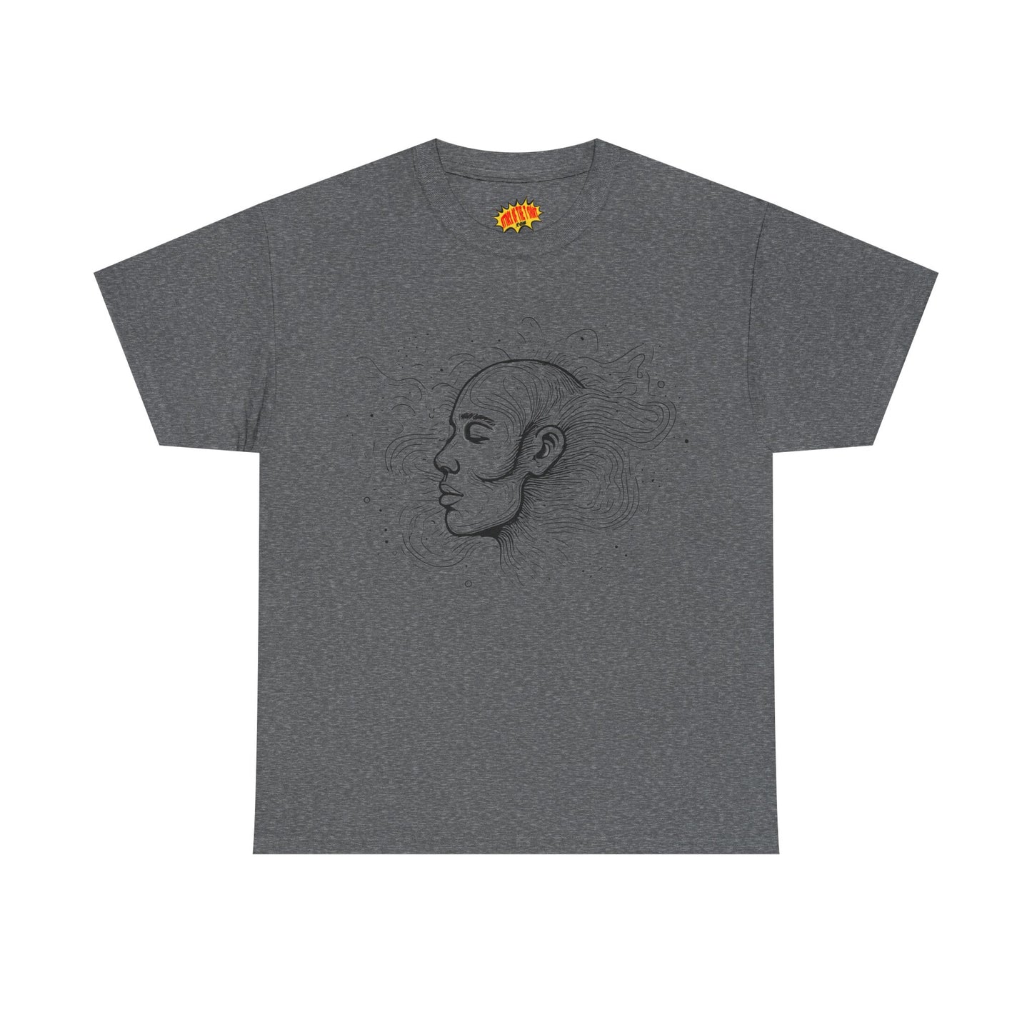 Line Drawing Graphic Art Face Tee Shirt *Multiple Colors*