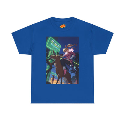 Anime Girl Deer Rider T-Shirt