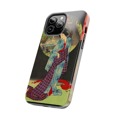 Oji Waterfall by Toyohara Chikanobu, 1890 iPhone Case *Many Sizes Available*