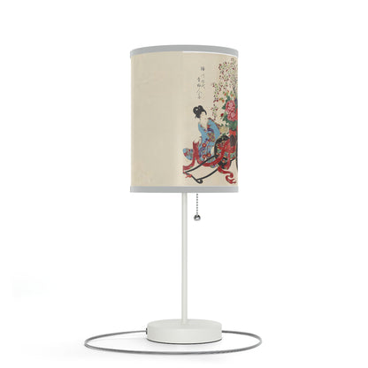 Flower Cart by Chikanobu Japanese Lamp Many Colors Available