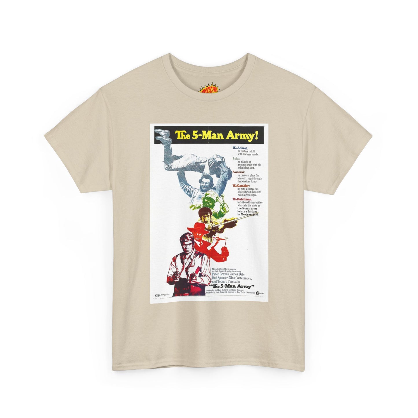 The 5 Man Army Movie Poster T-Shirt *Multiple Colors*
