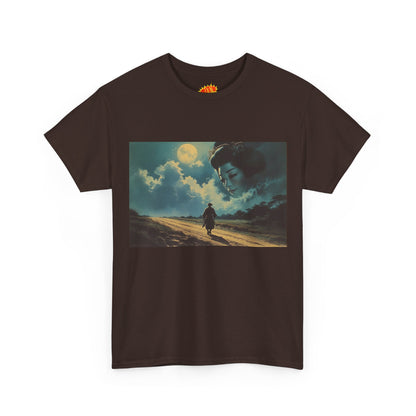 Samurai w/Night Sky Geisha Woman T-Shirt