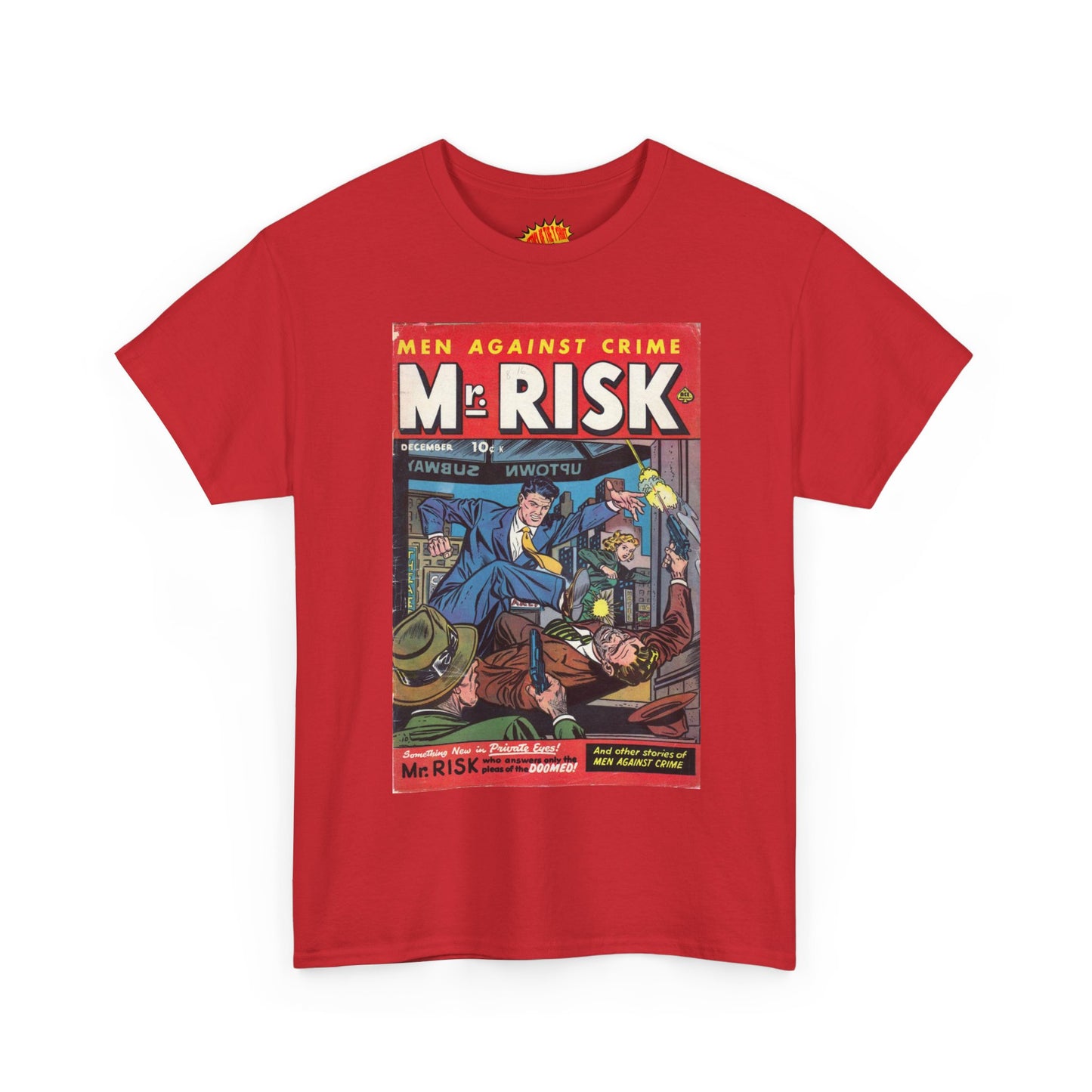 Mr. Risk December Comic Tee Shirt *Multiple Colors*