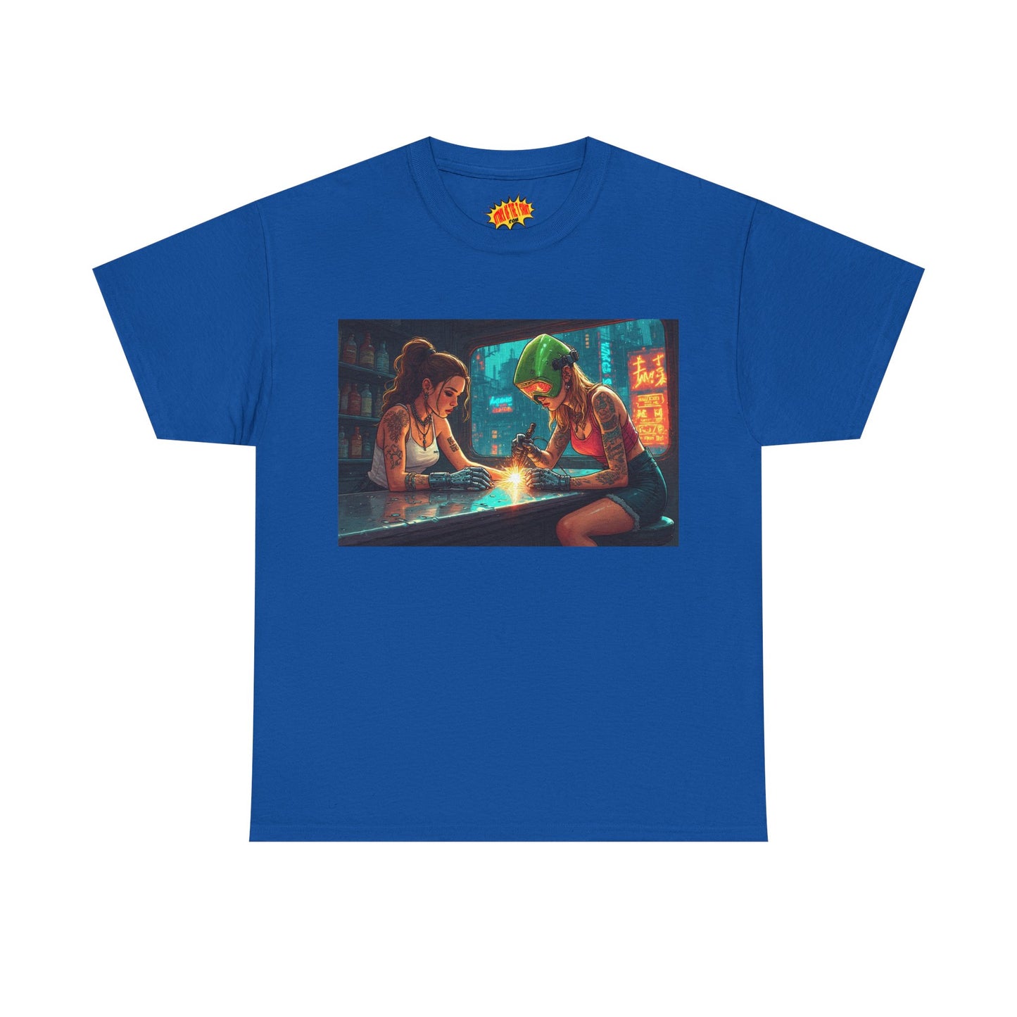 Cyberpunk Robot Hand Repair Scene T-Shirt *Multiple Colors*