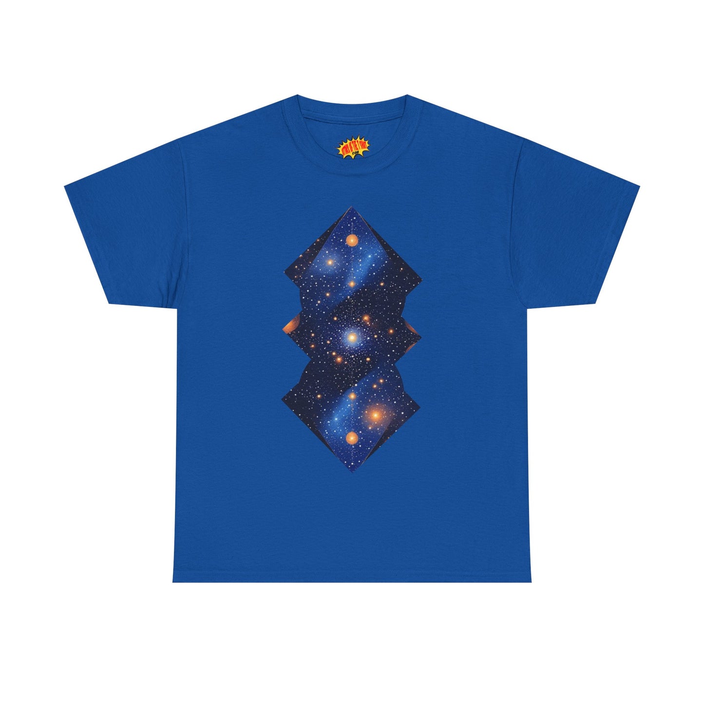 Geometric Shaped Galaxy Graphic Space Art Tee Shirt *Multiple Colors*