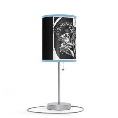 Destruction by Hokusai Japanese Woodcut Lamp