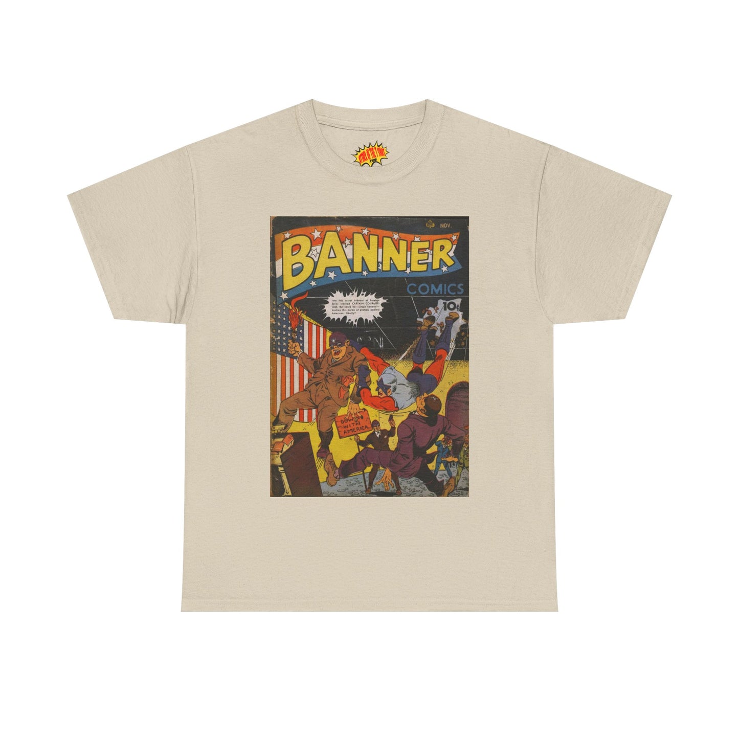 Banner Nov. Comic Tee Shirt *Multiple Colors*