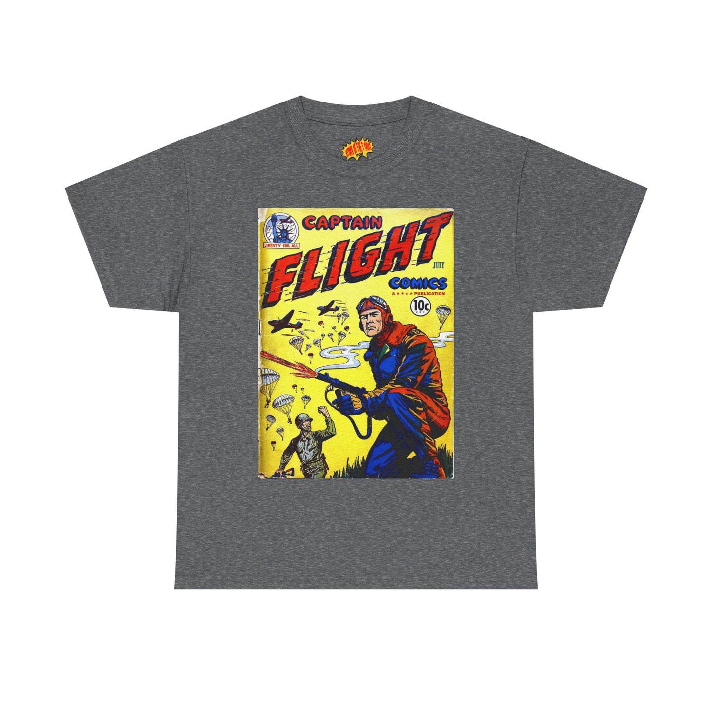 Captain Flight July Comic Tee Shirt *Multiple Colors*