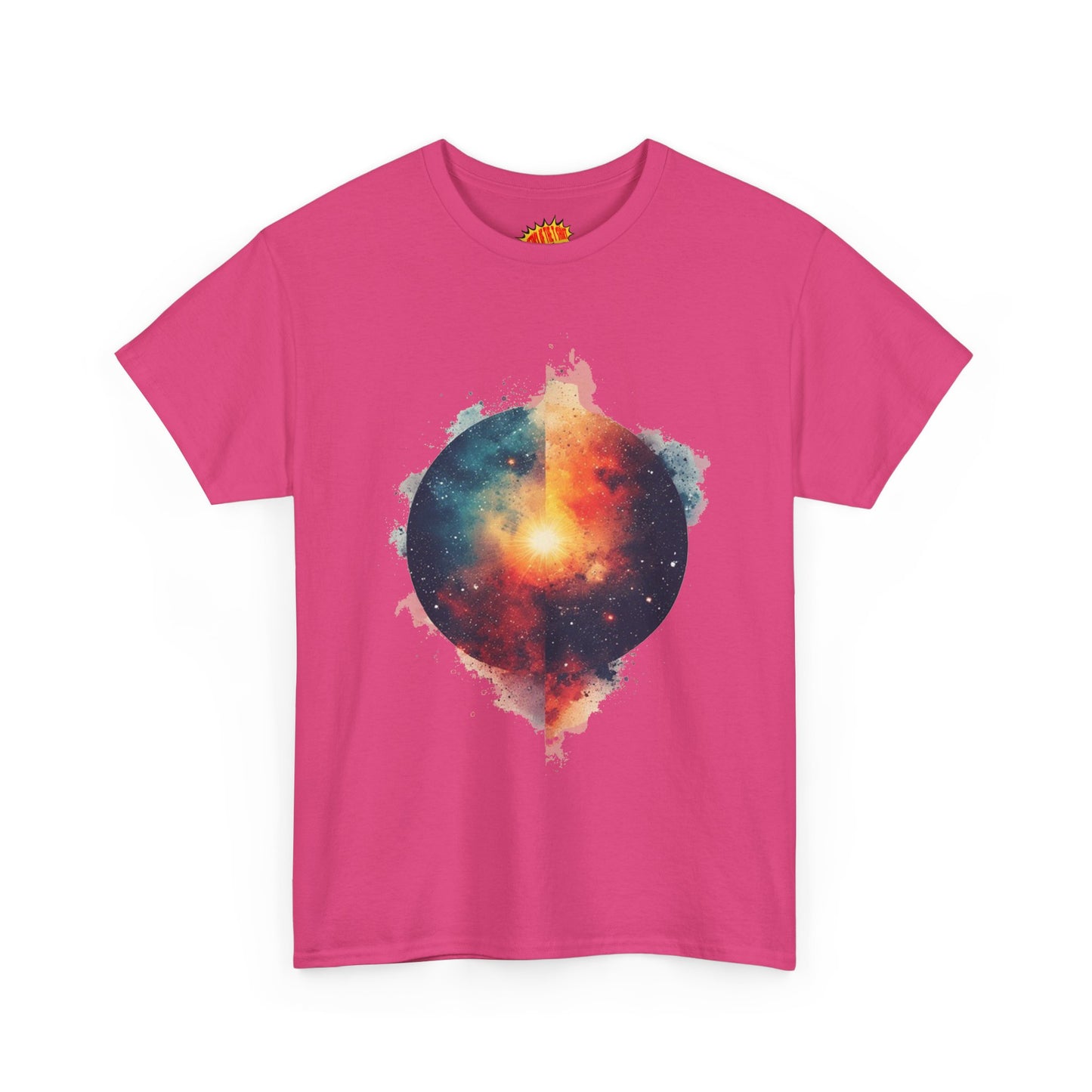Round Galaxy w/Nebula Graphic Art Tee Shirt *Multiple Colors*