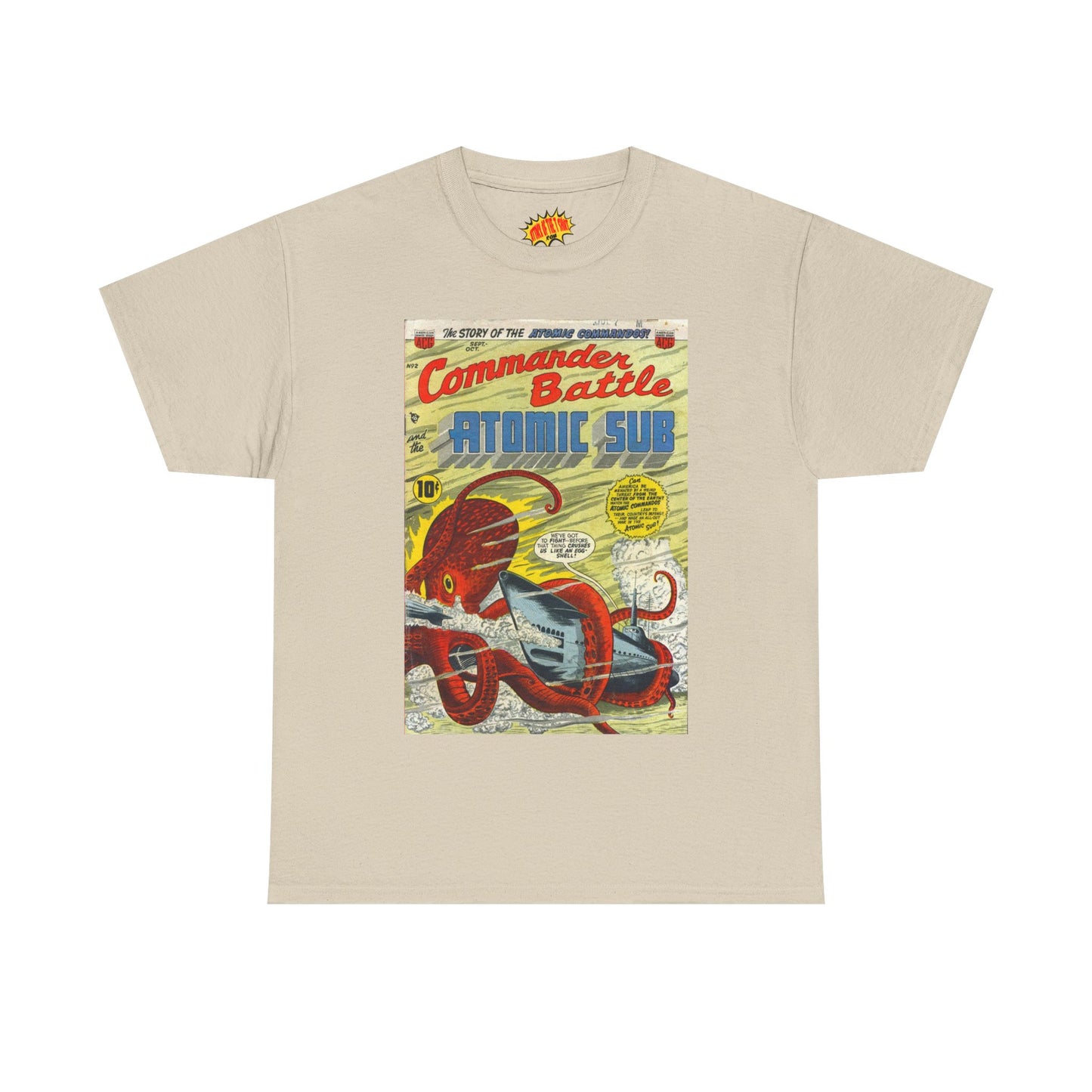 Commander Battle Atomic Sub No. 2 Comic Tee Shirt *Multiple Colors*