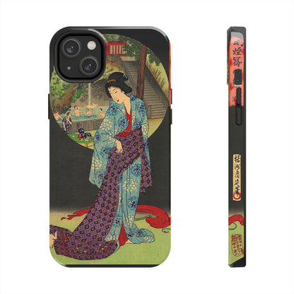 Oji Waterfall by Toyohara Chikanobu, 1890 iPhone Case *Many Sizes Available*