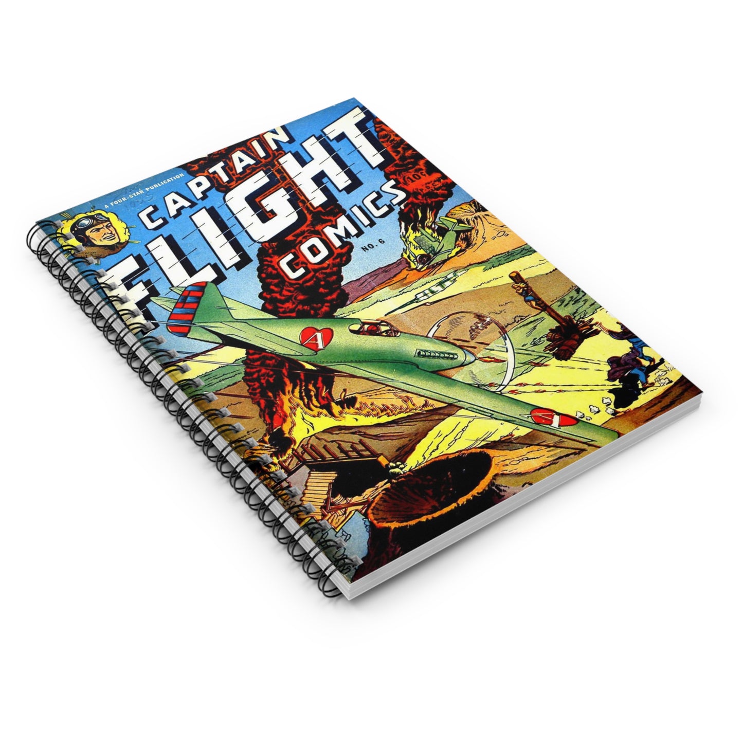 Captain Flight No. 6 Comic Book Cover Notebook
