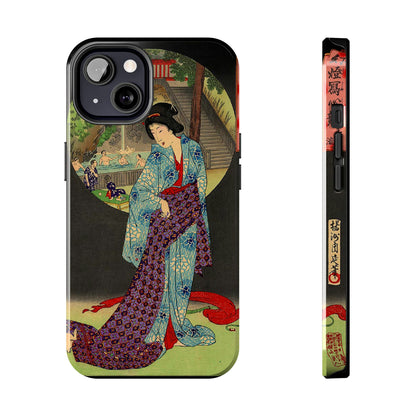 Oji Waterfall by Toyohara Chikanobu, 1890 iPhone Case *Many Sizes Available*
