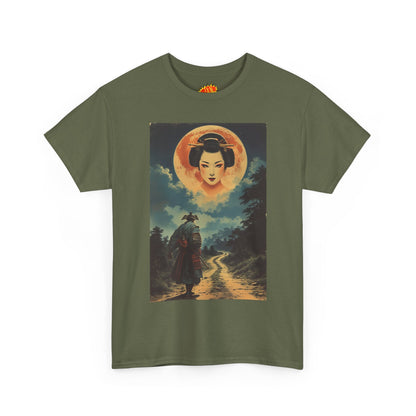 Samurai w/Blood Moon Woman T-Shirt