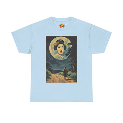 Night Traveller w/Full Moon Geisha Woman T-Shirt