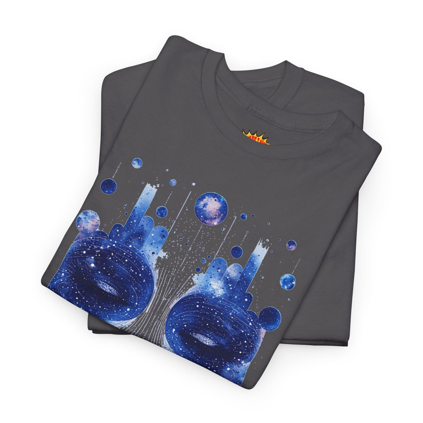 Cosmic Face Galaxy Graphic Space Art Tee Shirt *Multiple Colors*