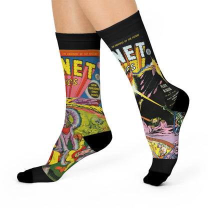 Planet Comics #2-3 Cushioned Socks Black