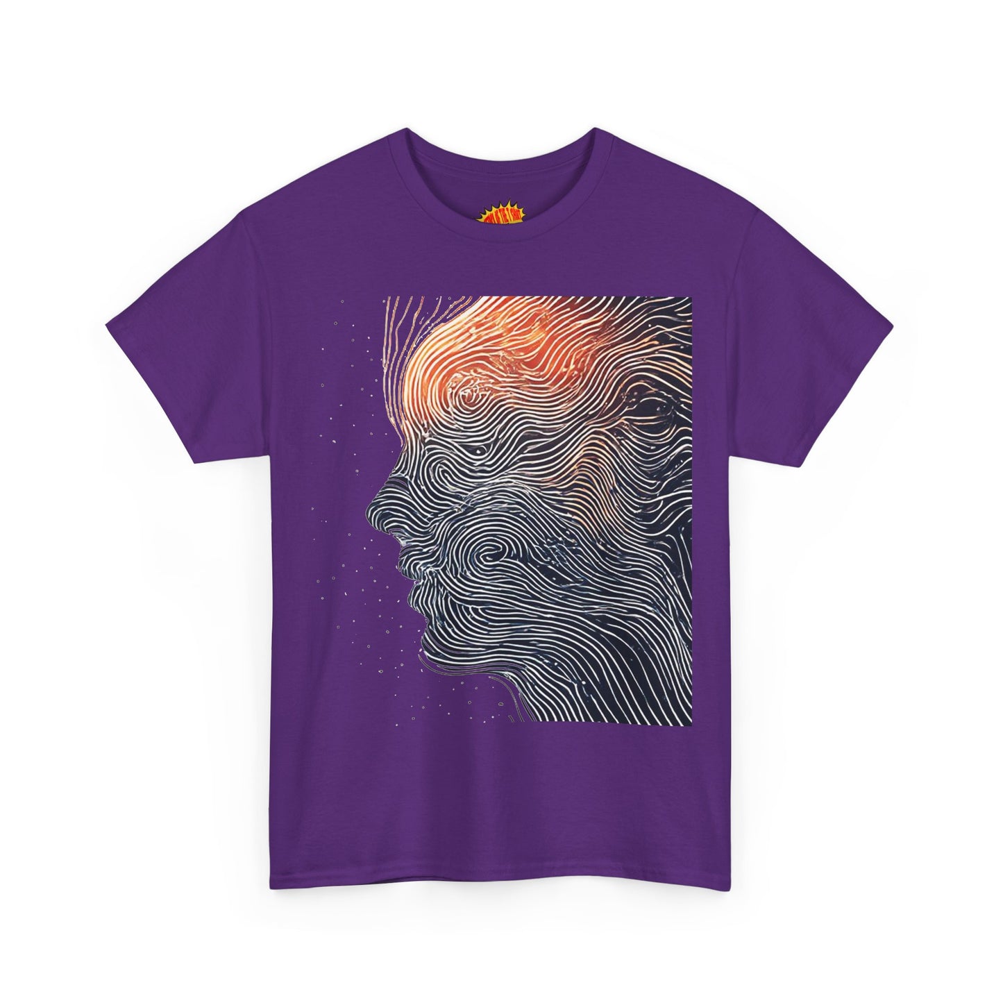 Line Drawing Face Graphic Art Tee Shirt *Multiple Colors*