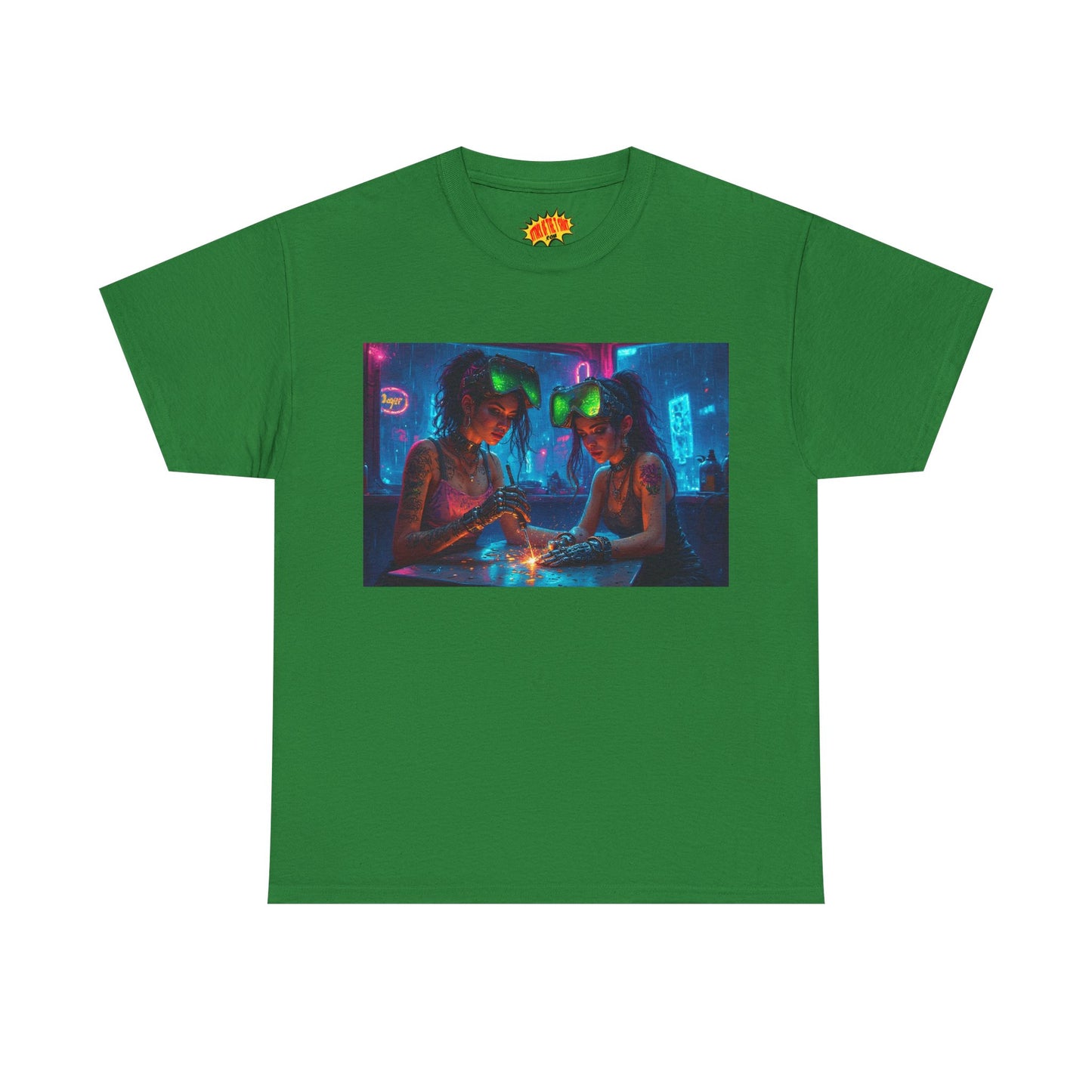 Cyberpunk Robot Fingers Manicure Scene T-Shirt *Multiple Colors*