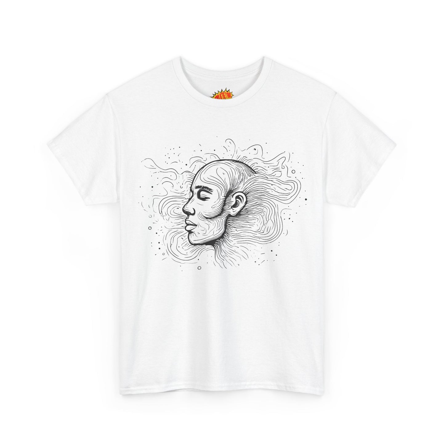 Line Drawing Graphic Art Face Tee Shirt *Multiple Colors*