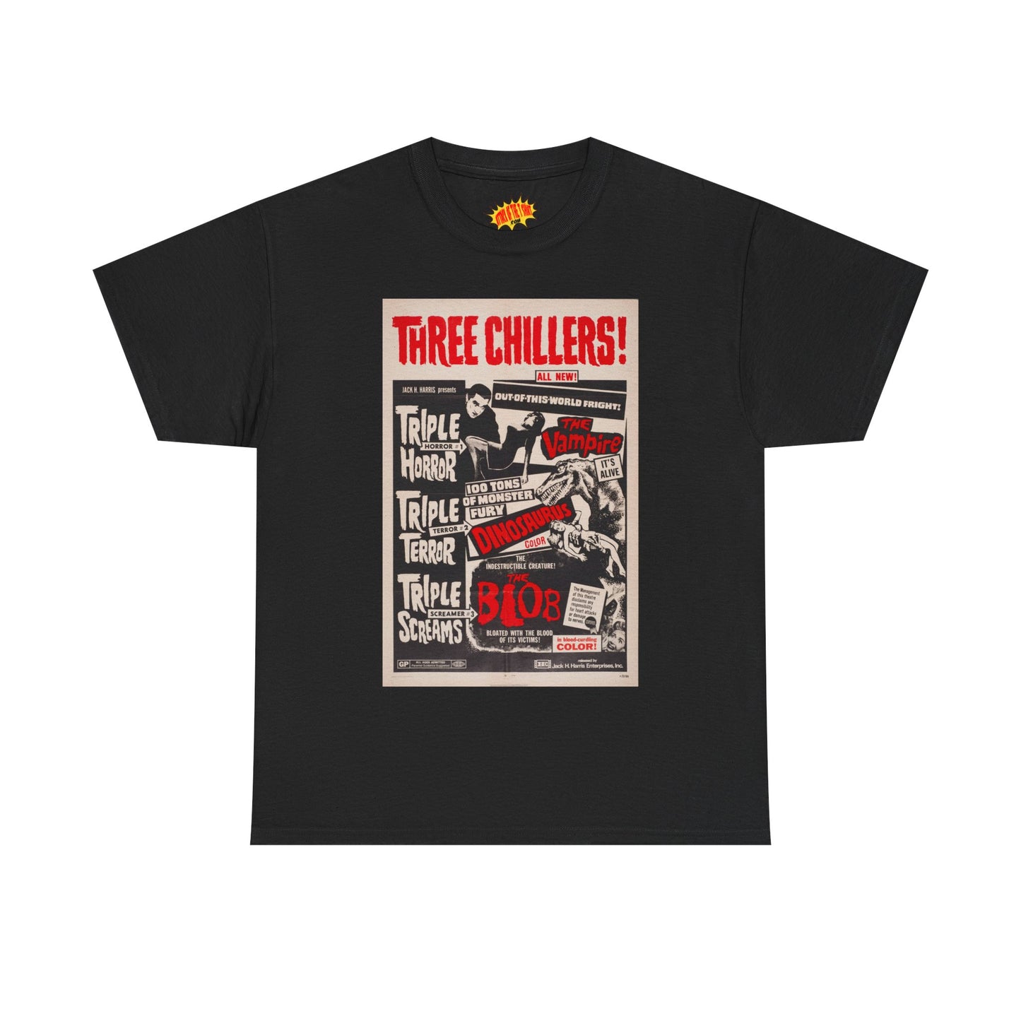 Three Chillers Movie Poster T-Shirt *Multiple Colors*
