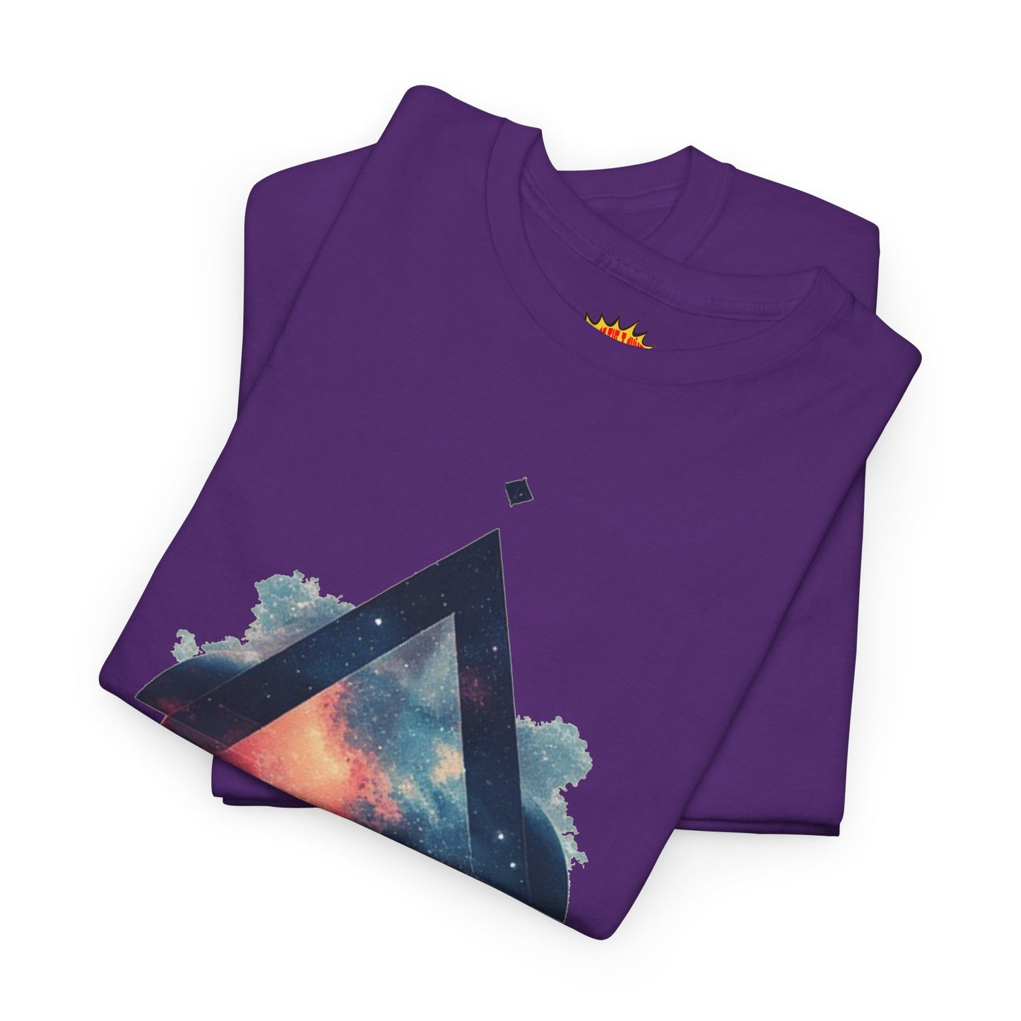 Split Diamond Shape Nebula Graphic Space Art Tee Shirt *Multiple Colors*
