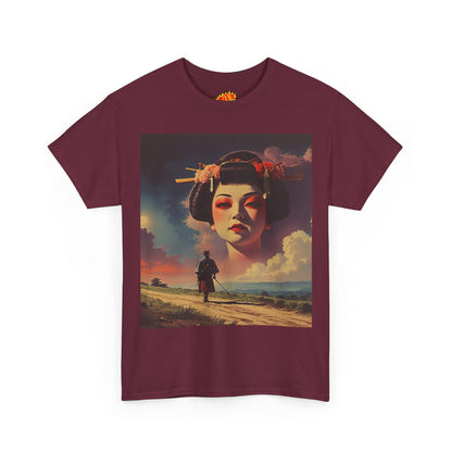 Travelling Samurai w/Sky Geisha Woman T-Shirt