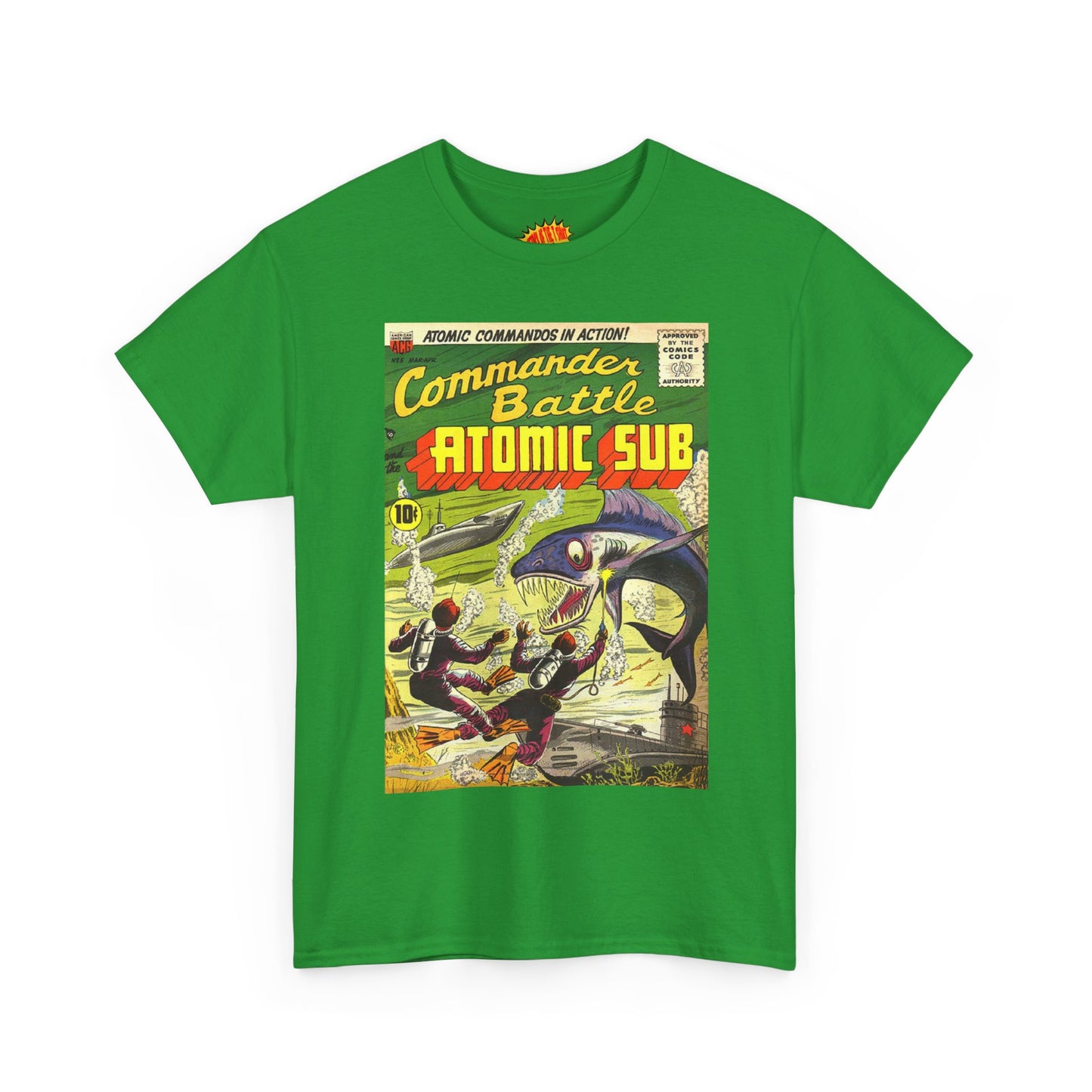 Commander Battle Atomic Sub Comic No. 5 Tee Shirt *Multiple Colors*