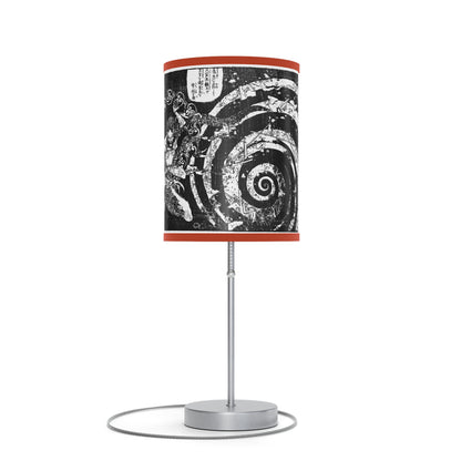 Destruction by Hokusai Japanese Woodcut Lamp