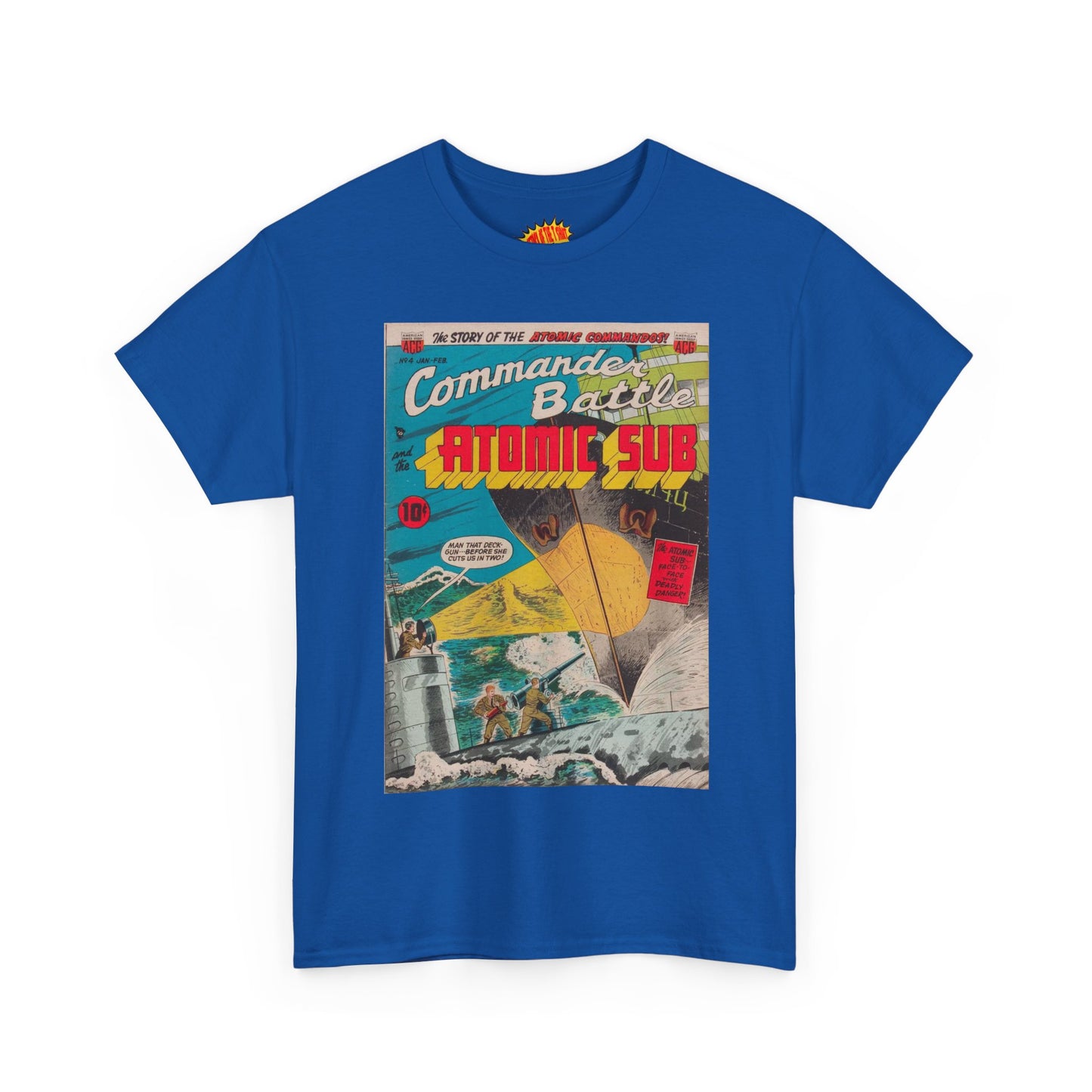 Commander Battle Atomic Sub No. 4 Comic Tee Shirt *Multiple Colors*