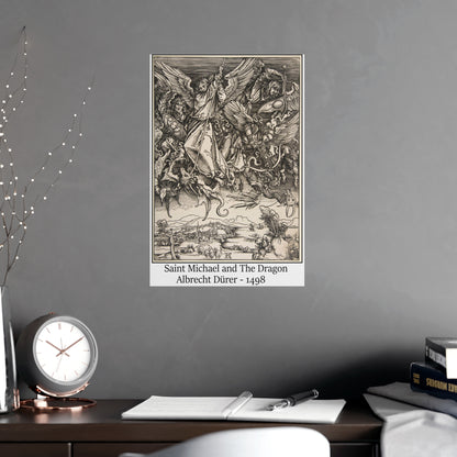 Saint Michael and The Dragon - Albrecht Dürer, 1498