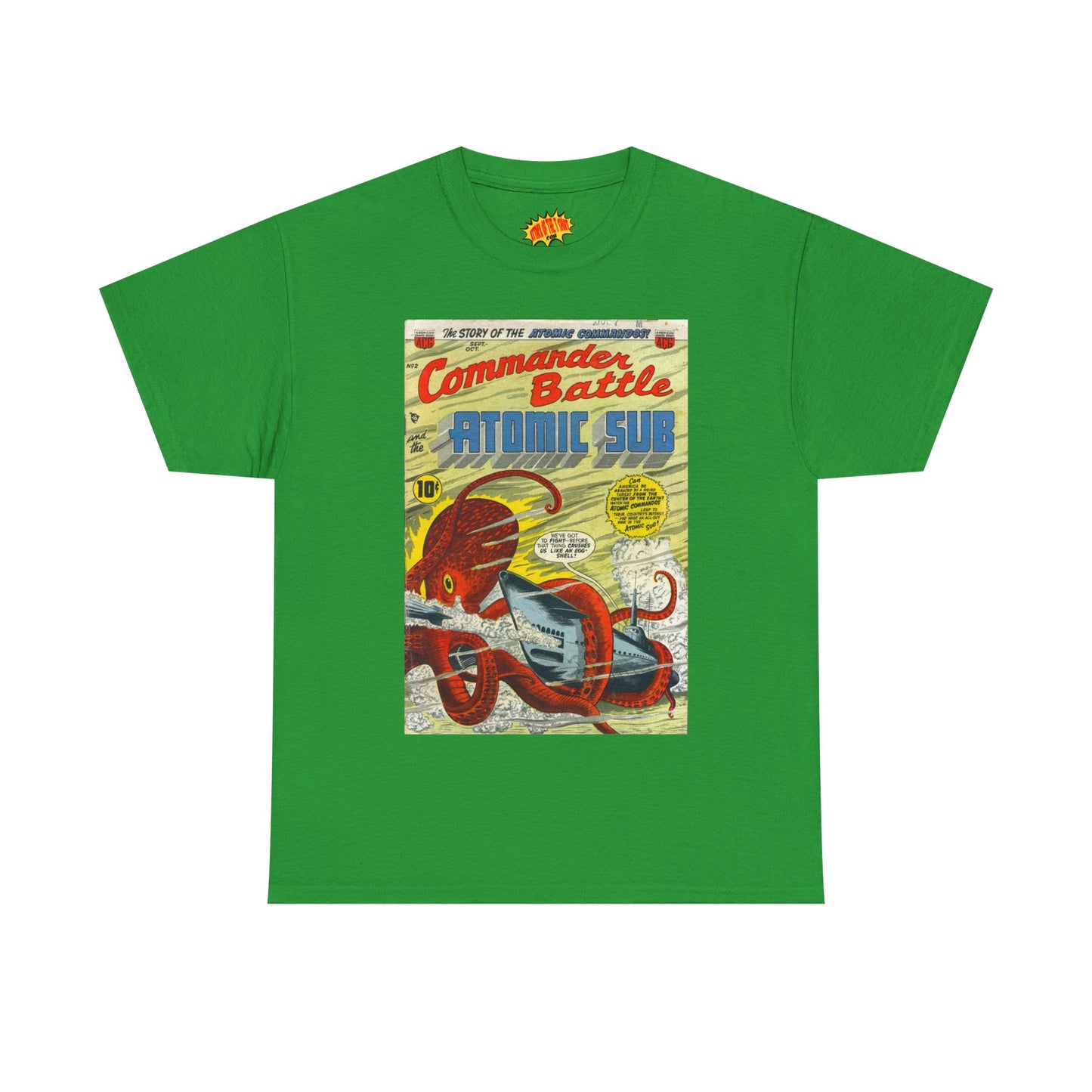 Commander Battle Atomic Sub No. 2 Comic Tee Shirt *Multiple Colors*