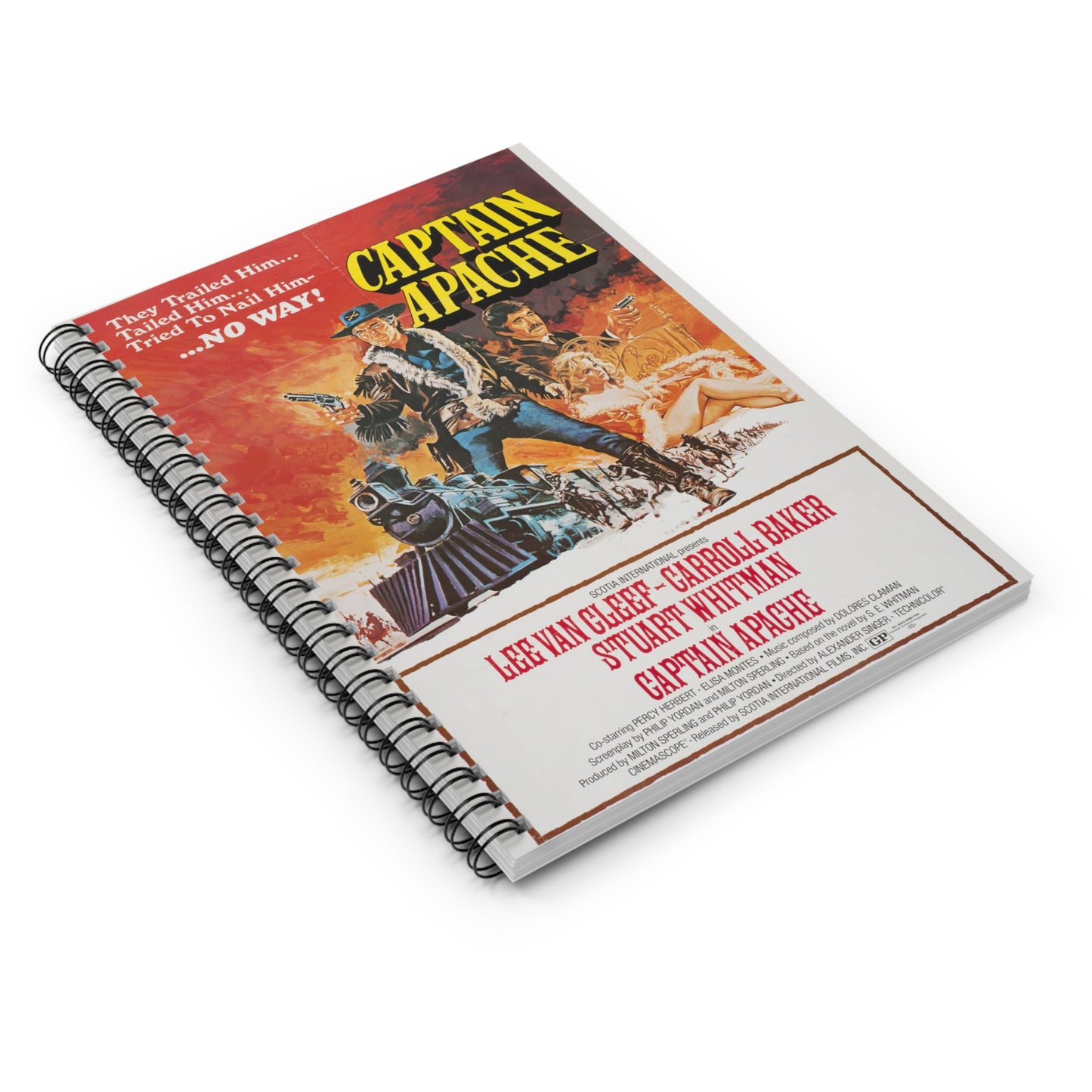 Captain Apache - Vintage Movie Poster Notebook