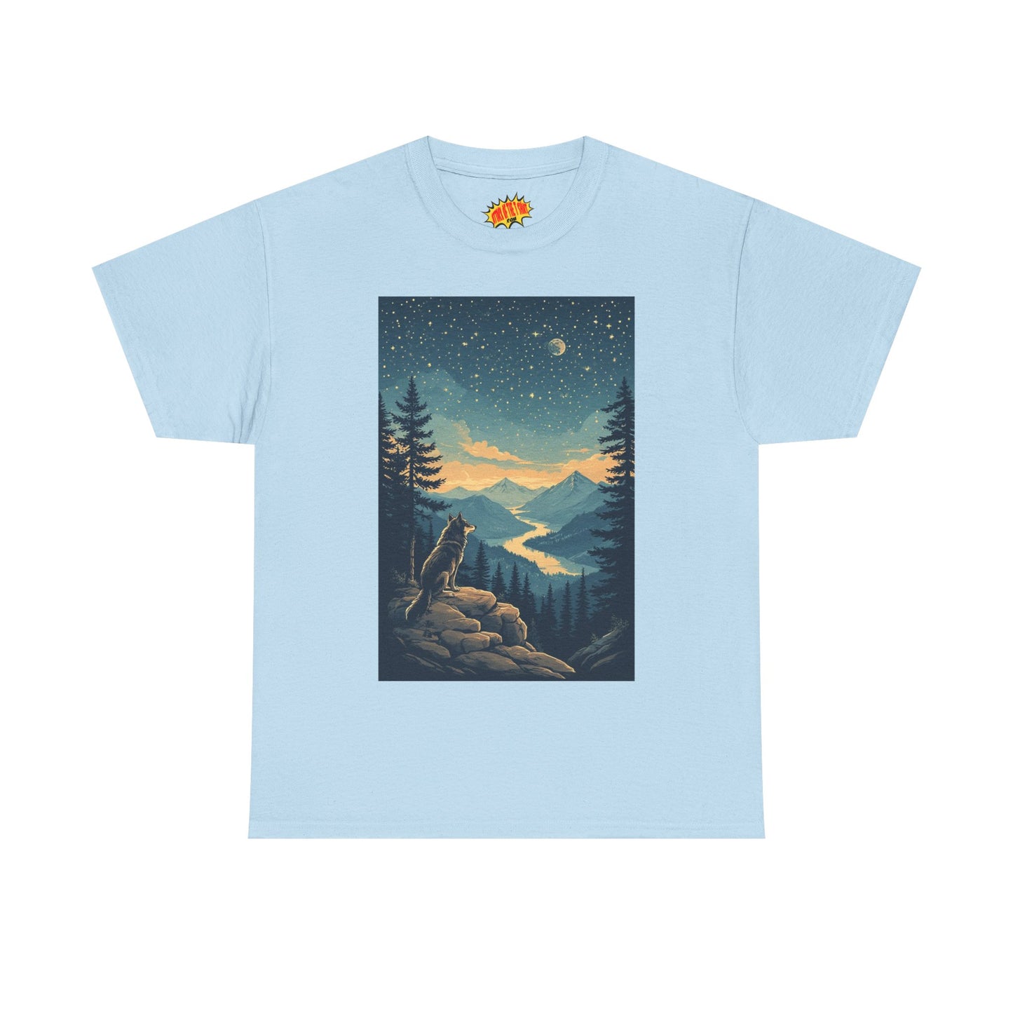 Mountain Wolf Starry Night T-Shirt *Multiple Colors*