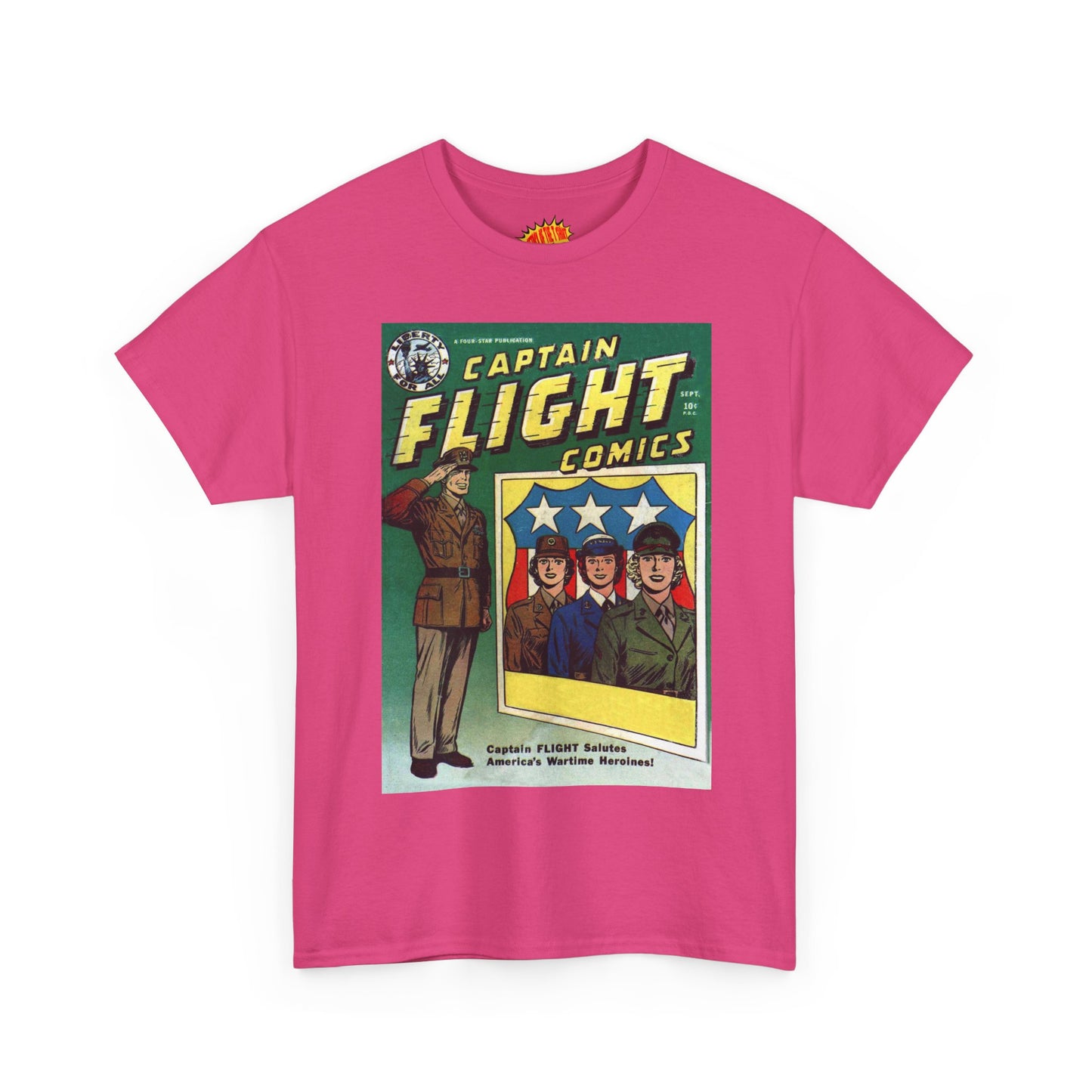 Captain Flight September Comic Tee Shirt *Multiple Colors*