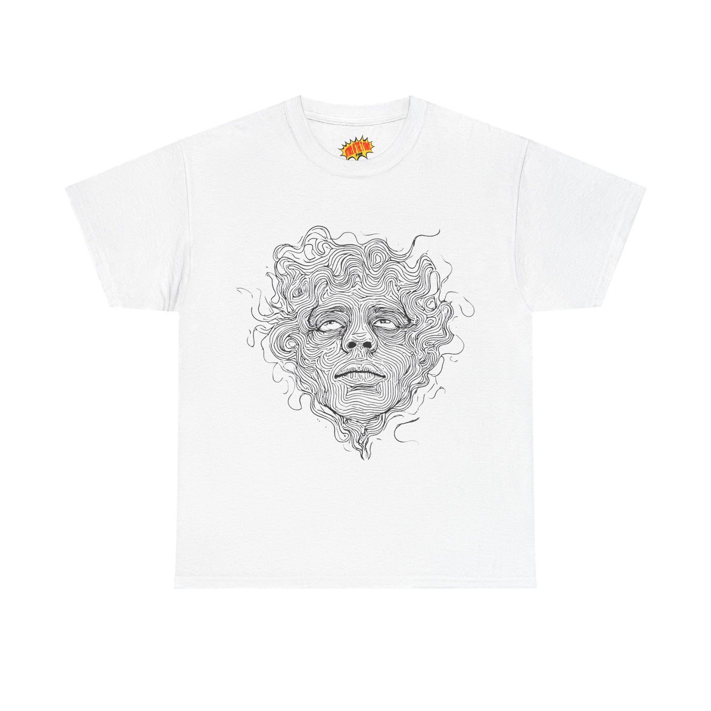 Human Face Line Drawing Graphic Art Tee Shirt *Multiple Colors*