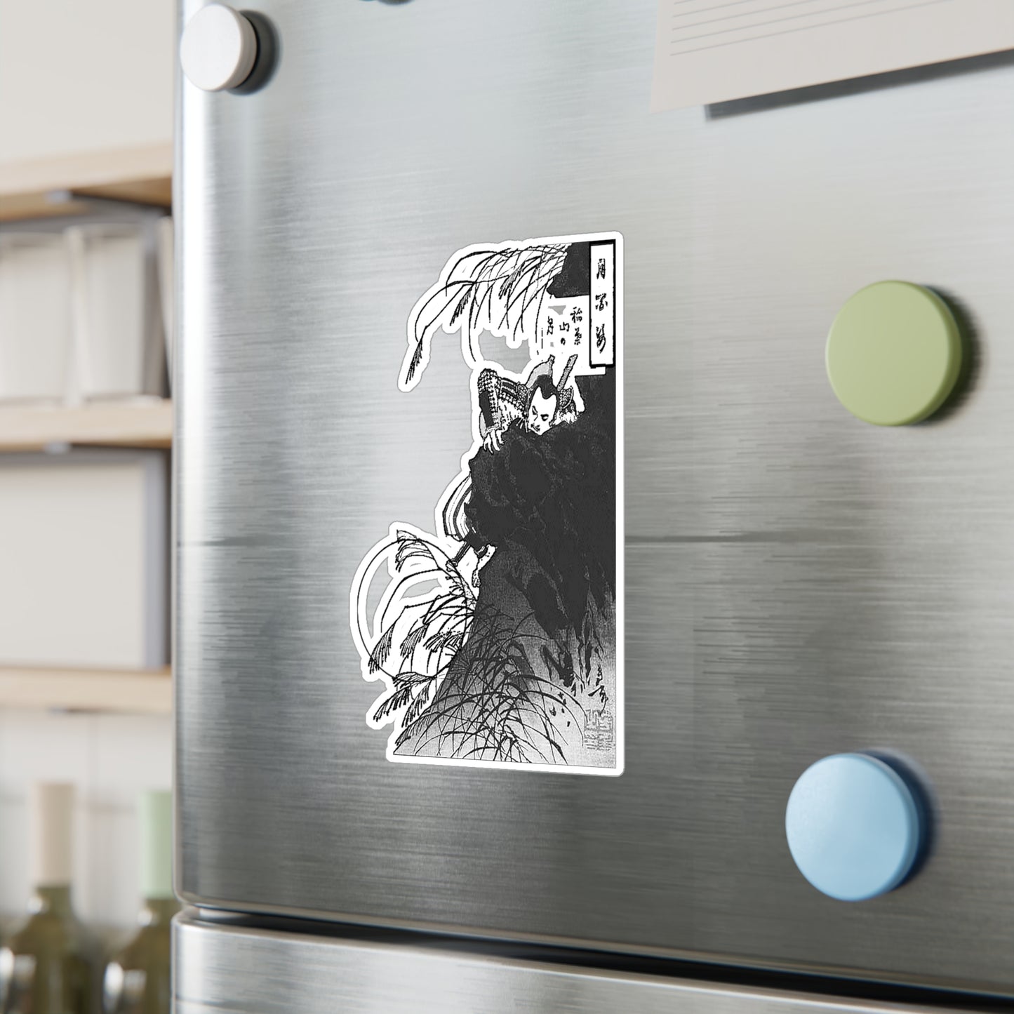 Inaba Mountain Moon Japanese Art Durable Vinyl Decal Sticker