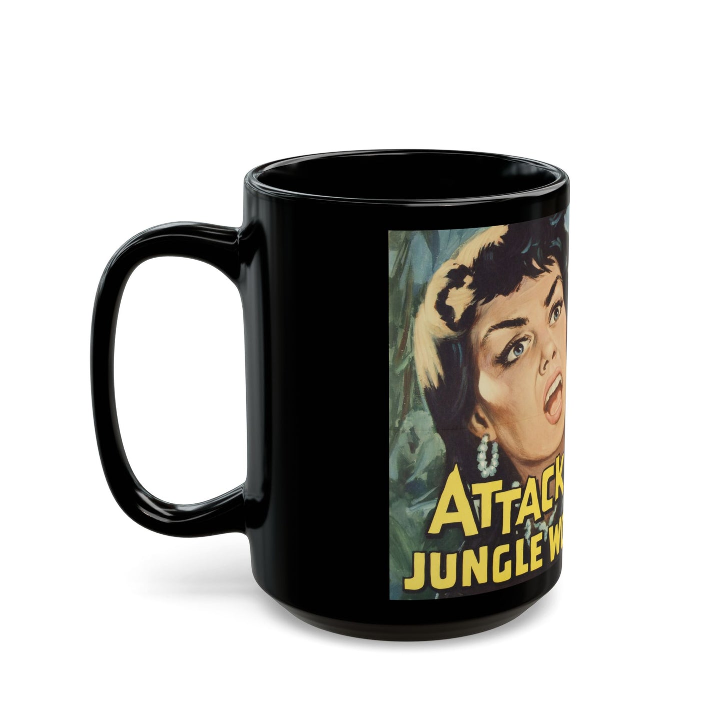 Attack of the Jungle Women Vintage Movie Poster Coffee Mug