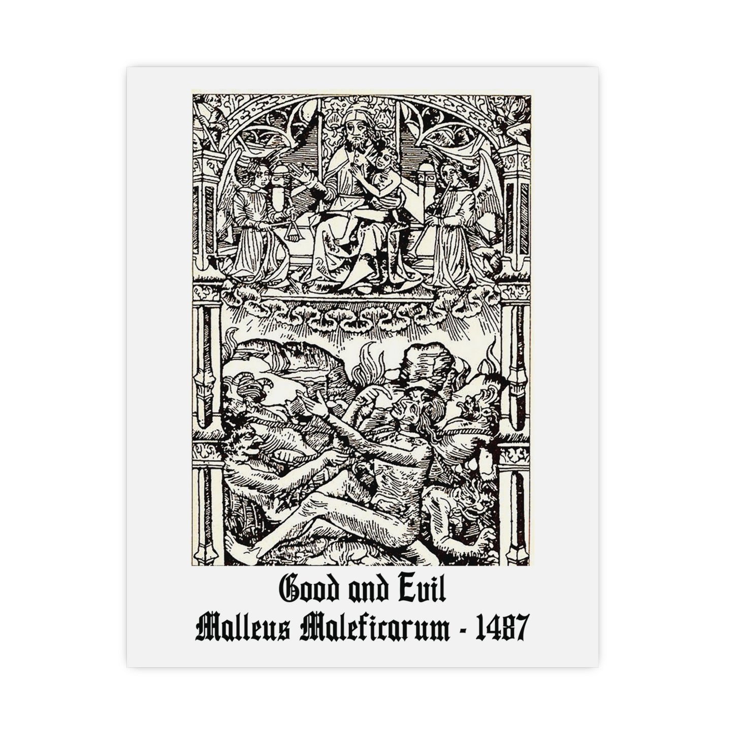 Good and Evil - Malleus Maleficarum, 1487 - Many Sizes Available
