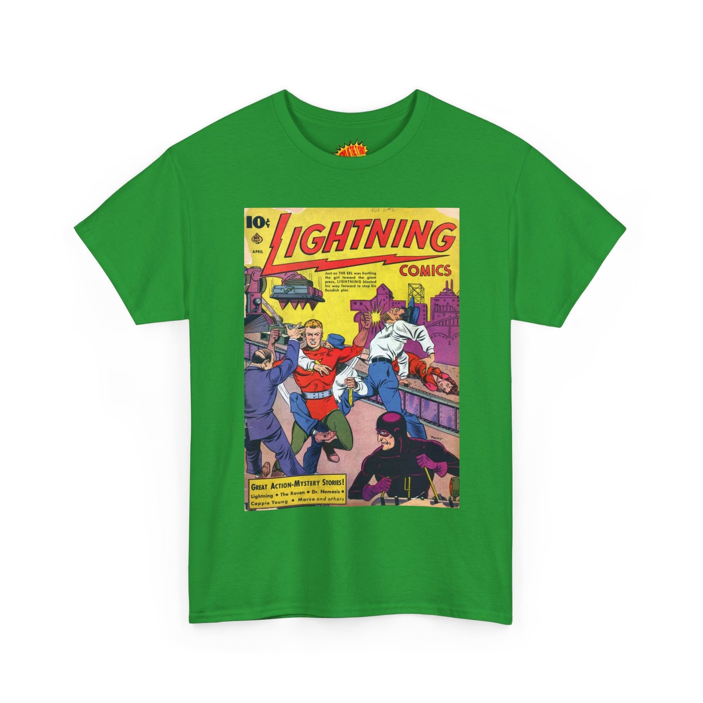 Lightning Comics April Comic Tee Shirt *Multiple Colors*