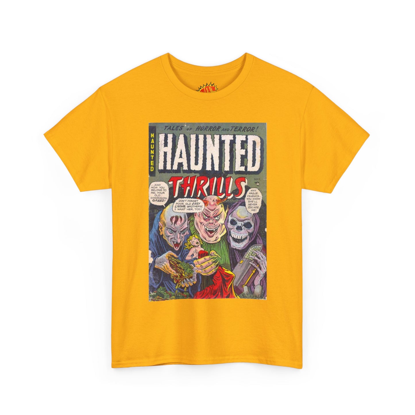 Haunted Thrills September Comic Tee Shirt *Multiple Colors*