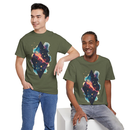 Diamond Galaxy Nebula Art Graphic Tee Shirt