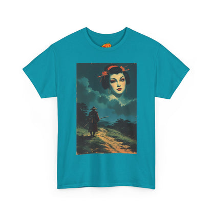 Walking Samurai w/Cloud Woman T-Shirt