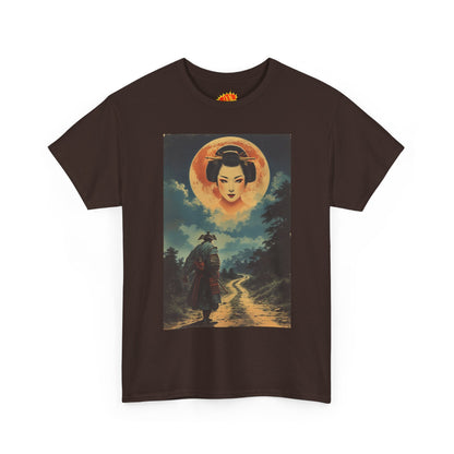 Samurai w/Blood Moon Woman T-Shirt