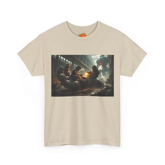 Anime Robot Workshop w/Welder & Giant Mech T-Shirt *Multiple Colors*
