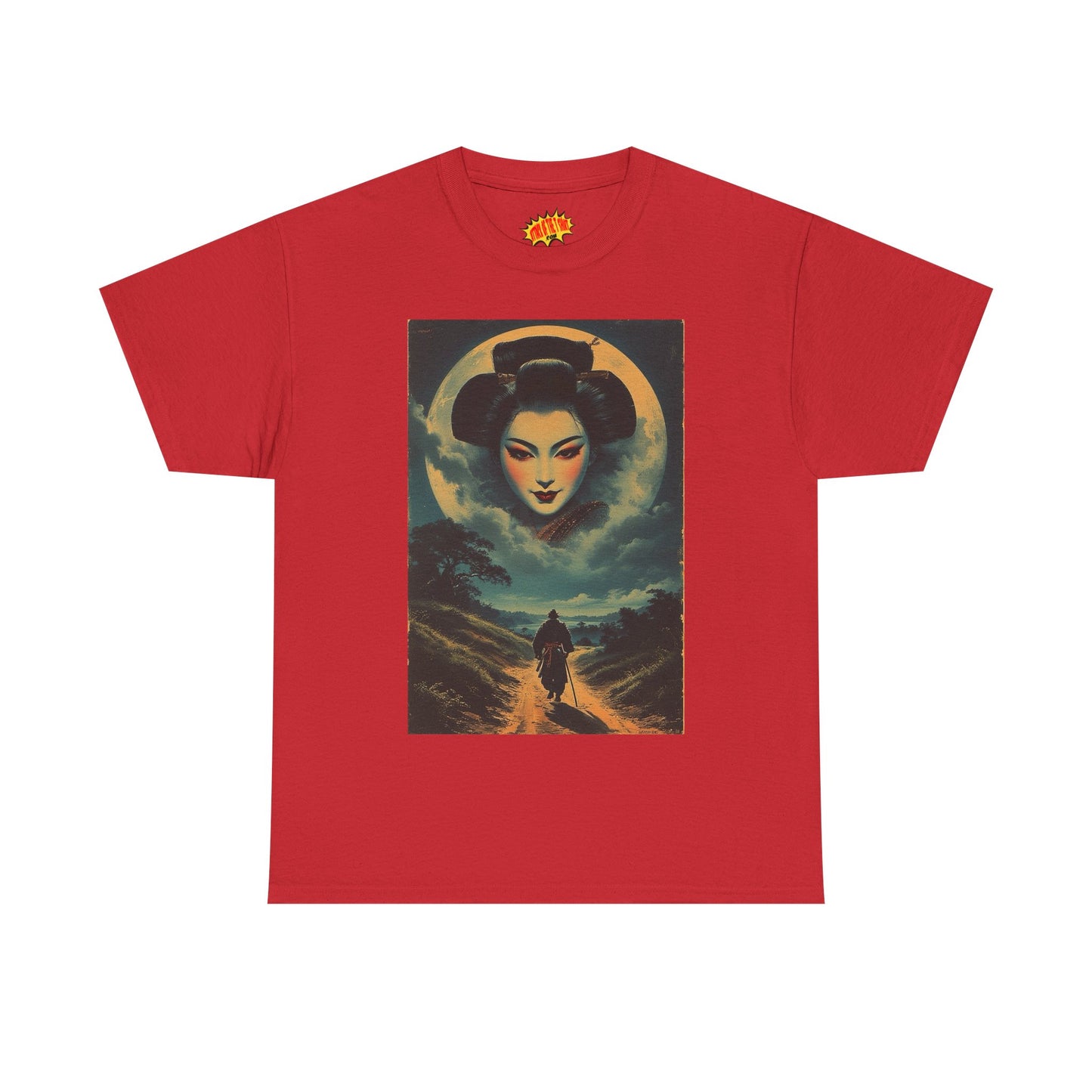 Walking Samurai w/Geisha Moon T-Shirt *Multiple Colors*