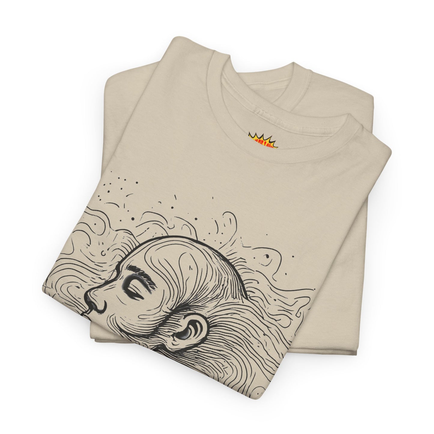 Line Drawing Graphic Art Face Tee Shirt *Multiple Colors*