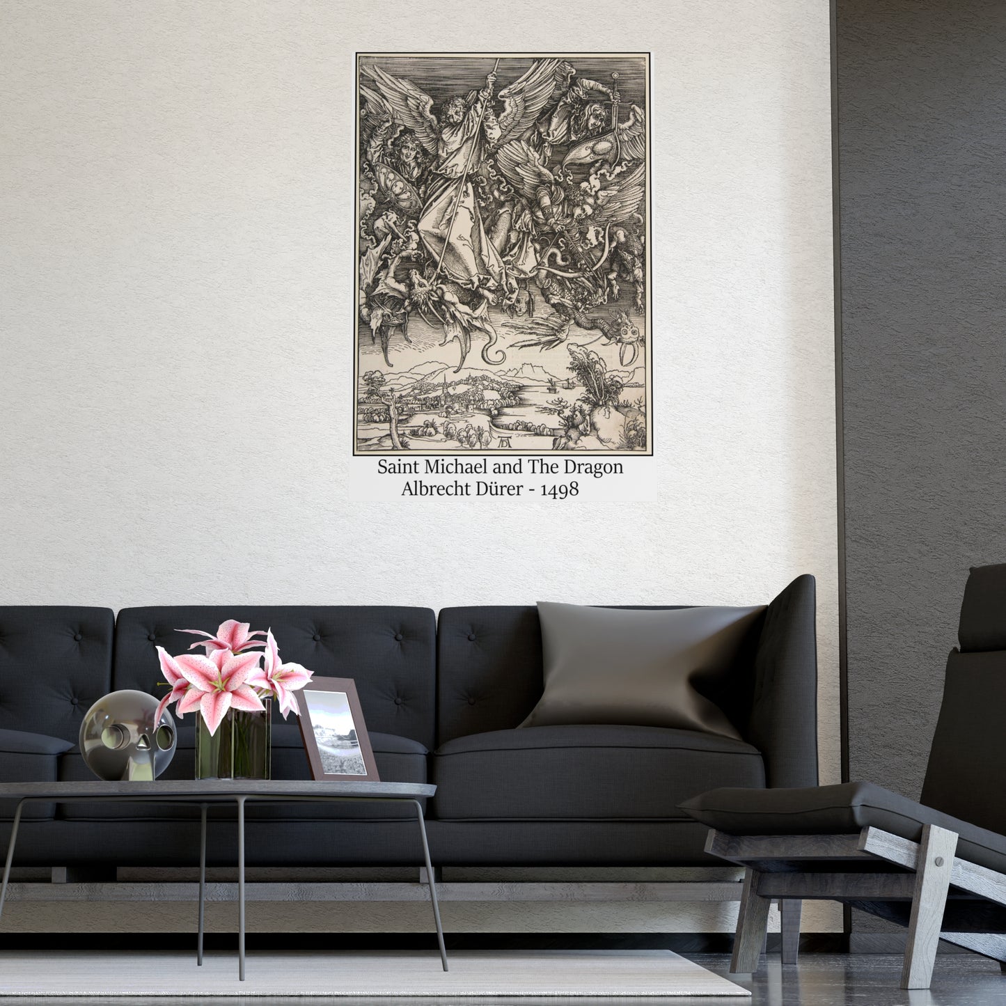 Saint Michael and The Dragon - Albrecht Dürer, 1498
